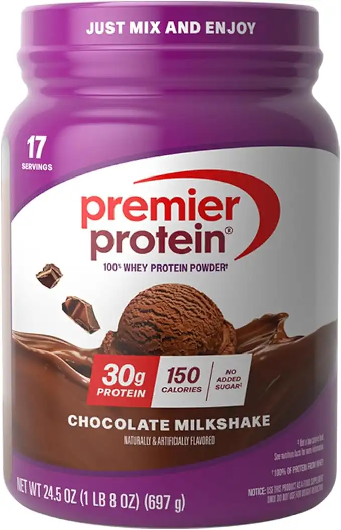 Premier Protein Whey Powder, Chocolate, 24.5 Oz