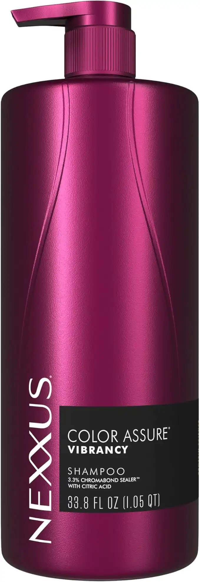 Nexxus Color Assure Sulfate-Free Shampoo For Color-Treated Hair with ProteinFusion for Enhanced Color Vibrancy, Silicone Free Shampoo with Pump 33.8 oz