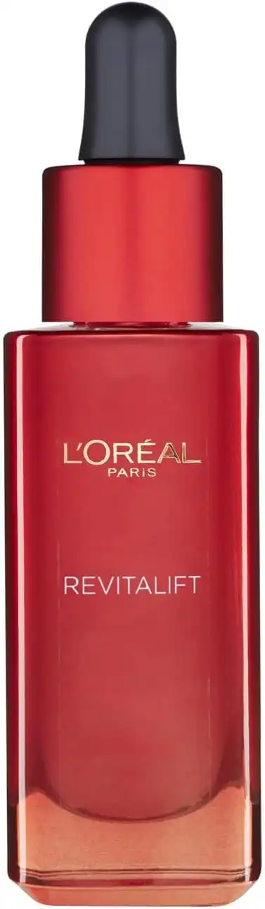 L'Oreal Paris Revitalift Hydrating Smoothing Face Serum, Anti-Aging Serum Formulated With Pro Retinol + Fibrelastyl + Adenosine, Anti-Wrinkle and Firming, 30ml