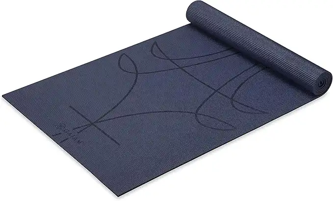Gaiam Yoga Mat - Premium 6mm Print Extra Thick Non Slip Exercise & Fitness Mat for All Types of Yoga, Pilates & Floor Workouts (68"L x 24"W x 6mm Thick)