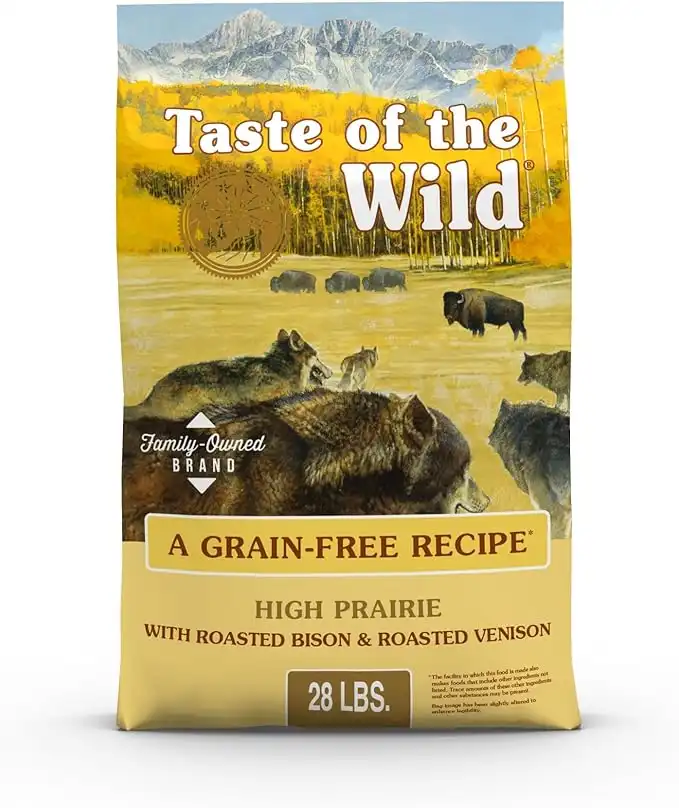 Taste of the Wild Grain Free Premium High Protein Dry Dog Food High Prairie Adult Roasted Bison & Roasted Venison 12.7Kg