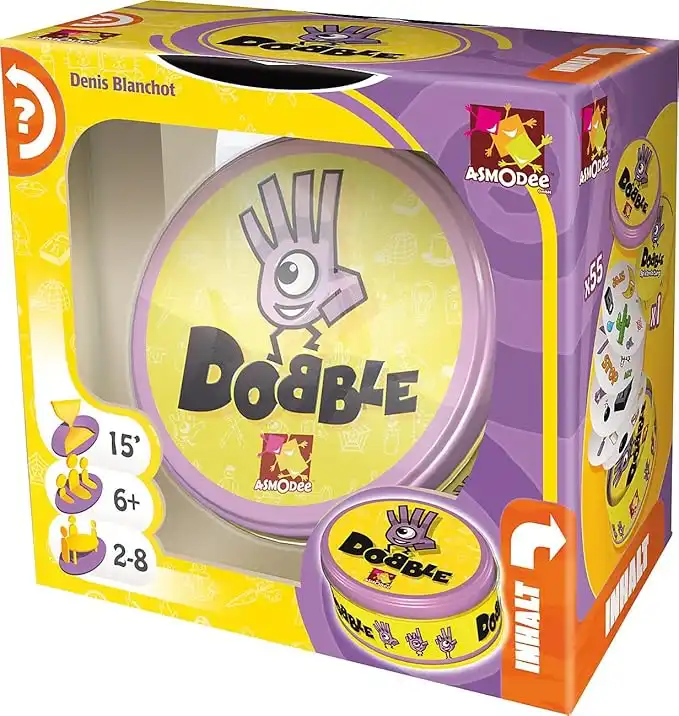Zygomatic Asmodee Dobble "Spot it!" Game (German version) - Yellow, Pack of 1, 200960